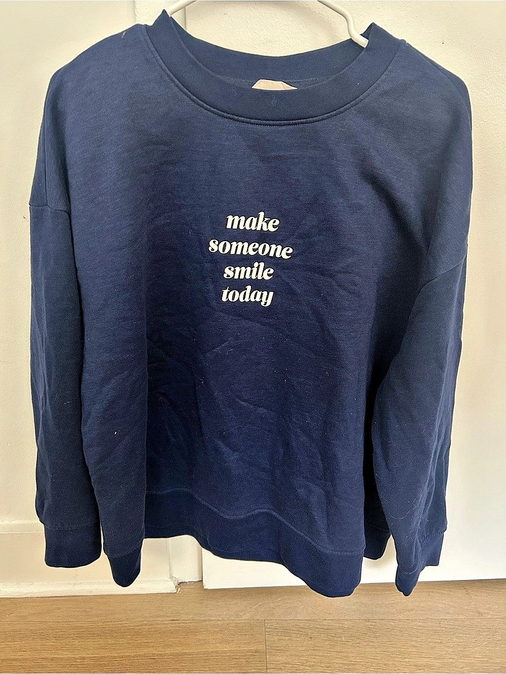 Primark Graphic Sweatshirt in Blue XL